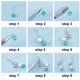 thumbnail image 4 of Kit para hacer aretes con temática oceánica (1 caja, 8 pares) con dijes de tortuga marina, concha de cauri, cuentas de turquesa sintéticas y de vidrio., 4 of 9