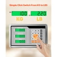 thumbnail image 3 of KFFKFF Balance Plateforme Numérique Informatique, Charge de 220 Lb, Précision de 0,04 Lb, Balance Électronique de Sol avec LB/KG, Tare, Calculatrice de Prix, 3 of 9