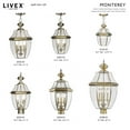 thumbnail image 2 of Livex Lighting 1 Light Antique Brass Outdoor Lantern, 2 of 5