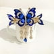 thumbnail image 2 of Butterfly Hair Claw Rhinestone Tassel Elegant Back Head Jewelry Hair Accessories, 2 of 5