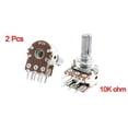 thumbnail image 2 of Rotating Shaft 6 Soldering Terminals Dual Potentiometer B10K 2Pcs 10K Ohm, 2 of 2