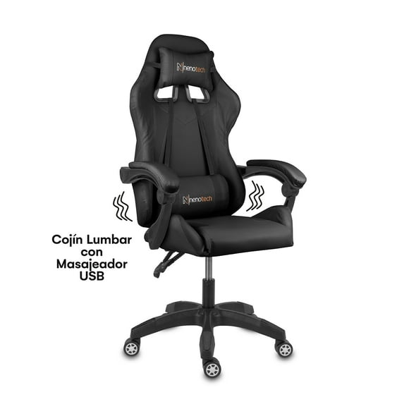 Silla Gamer Ergonómica Nenotech Max Reclinable Black