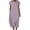 Purple, variant on POIUYTR Women Faux Cotton Linen Dress Summer Crewneck Short Sleeve Shift Midi Dresses Casual Hollow Out Dress