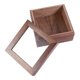thumbnail image 2 of Brown Desktop Organizer with Window Design for Storage Made of Durable Plastic Easy to Use, 2 of 3