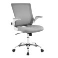 thumbnail image 1 of Serta Chaise de Bureau en Maille Grise Moderne Créative avec Base en Chrome, 1 of 12