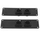 thumbnail image 2 of Placa de conector de altavoz de metal Placa de conector doble de altavoz con 2 conectores Cannon para altavoces de 6 a 18 pulgadas, 2 of 14
