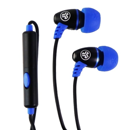 UPC: 0812887015790 | JLab Metal Rugged Earbuds with Universal Mic and Track Control – Black / Blue