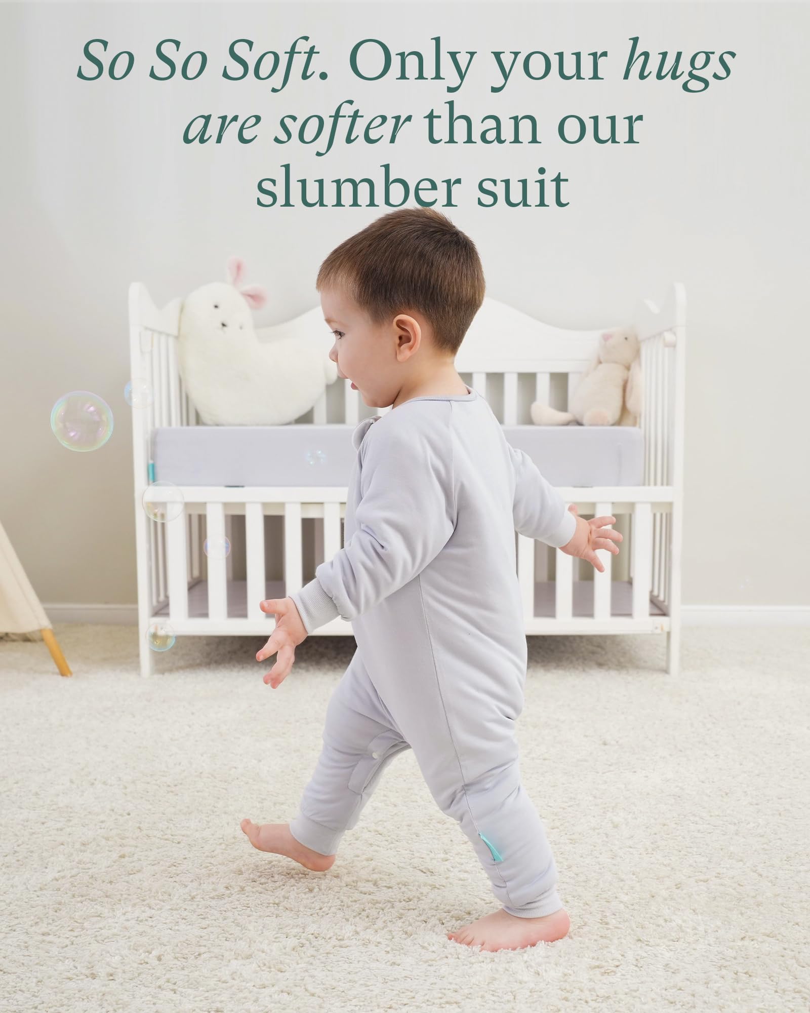 PurComfy Supersoft Baby Safe Sleep Sleepsuit, Zipper + Snap for Easy Diaper Changes 15-24 Months, Berry
