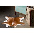 thumbnail image 3 of Natural 676685024145 2 x 3 ft. Calfskin Rug - Brown & White, 3 of 3