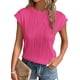 thumbnail image 1 of Blusa para Mujer PRETTYGARDEN Rojo Rosa Manga Corta Talla Grande, 1 of 9