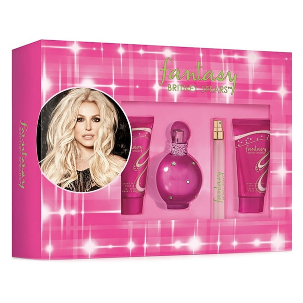 Coffret Cadeau Fantasy Britney Spears 4pc, Gel Douche + Spray + Lotion