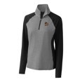 thumbnail image 2 of Women's Cutter & Buck Black Oregon State Beavers Forge Tonal Stripe Stretch Half-Zip Pullover Top, 2 of 3