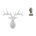 thumbnail image 1 of Estatua de cabeza de ciervo,Decoración de pared con cabeza de ciervo,animales,adorno para el hogar,Figura de escritorio,Estatua de, 1 of 8