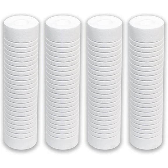 CFS COMPLETE FILTRATION SERVICES EST.2006 Compatible for Aqua-Pure AP110 Universal Whole House Filter Replacement Cartridge for Fine/Normal Sediment, 4-Pack by CFS