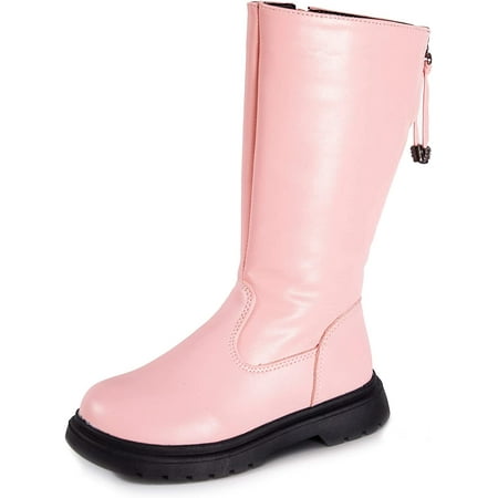 

Kids Girls Waterproof Side Zipper Fur Lined Knee High Winter Riding Boots(Toddler/Little Kid/Big Kid)