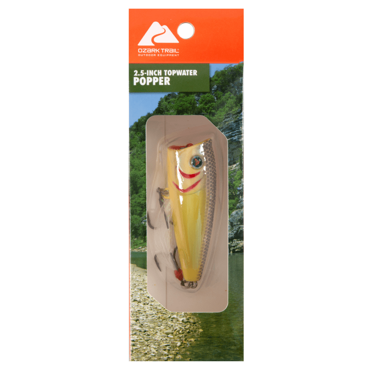 Ozark Trail Topwater Popper Fishing Lure – Bone - Walmart.com