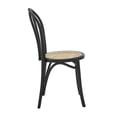 thumbnail image 3 of Set of Two Vintage Style Black Cane Dining Chairs, 3 of 5