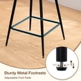 thumbnail image 6 of Hommpa 26" Swivel Bar Stools Set of 2 with Back Upholstered Counter Height Modern Boucle Bar Chairs with Metal Frame & Footrest 360° Swivel Dining Pub Chairs for Kitchen Island, 6 of 11