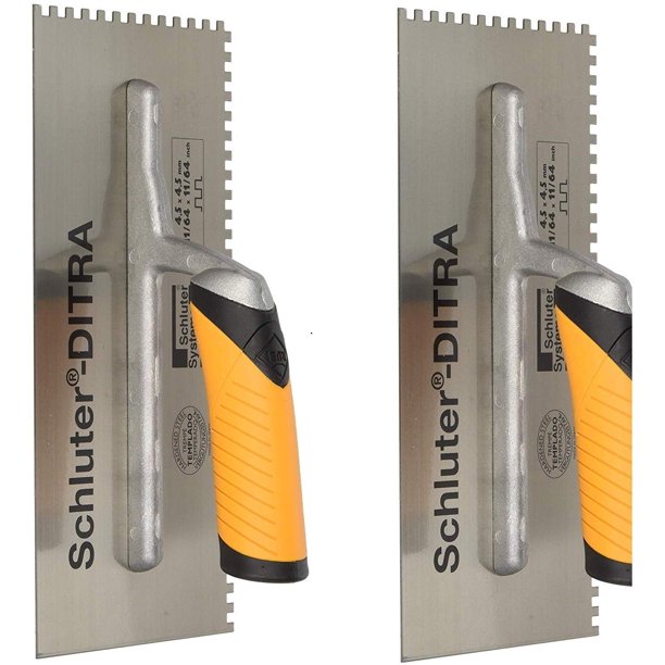 SCHLUTER DITRA TROWEL 11/64 X 11/64 SQUARE NOTCH (Тwо Расk)