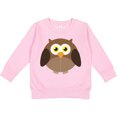 thumbnail image 2 of Inktastic Owl Fat Brown Toddler Sweatshirt, 2 of 4