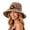 Z03-Khaki, variant on Fascinators Hats for Women Tea Party Easter Crochet Straw Hat With Ruffle Detail Crochet Hats for Women Summer Beach Hand Woven Sun Hat