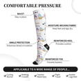 thumbnail image 3 of Lsque Watercolor Gnome Garden Pattern Sport Compression Socks for Men & Women 15-20 mmHg Knee High Nurse Pregnant Running Medical and Travel Athletic, 3 of 6