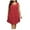 Red, variant on FcBaudy Sleeveless Round-Neck Dress,Summer Dresses for Women,Womens Dresses Women's Spring/Summer Sleeveless Casual Tank Dress Loose Round-Neck Pleated Button Up Oversized Dress Women Dress