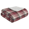 thumbnail image 1 of Woolrich 100 Percent Polyester Cozy Spun/Berber Printed Throw in Red, 1 of 6