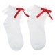 thumbnail image 1 of Womens Lace Ruffle Ankle Socks Japanese JK Girl Princess Style Sweet Ribbon Bowknot Frilly Cotton Socks Dress Socks White, 1 of 4