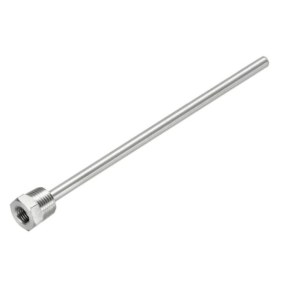 Thermowell G1/2 Threads 200mm Stainless Steel Thermowell for Temperature Sensor Thermometer Instruments