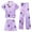 25-Purple, variant on CAIXIA Girls Pajama Sets Size 14-16 3 Pieces Graphic Silk Pj Set Short Sleeve with Shorts and Pants Satin Sleepwear Lounge for Kids Comfortable Nights,31-Light Pink