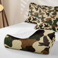 thumbnail image 4 of Erosebridal Duck Hunting Camo Quilt King,Green Wild Duck Outdoor Camouflage King Coverlet Set For Boys,3pcs, 4 of 7