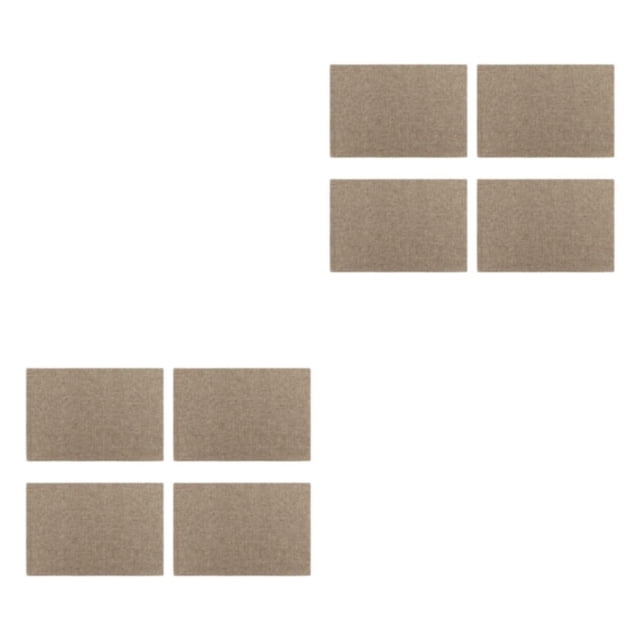 Bearachild 4 Pieces Linen Double Layer Placemats Pad Dining Insulation Home Tableware Washable Stain-resistant Thermal Table Type2 NO2