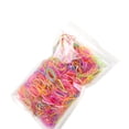 thumbnail image 2 of 1000pcs/bag Baby Girl Disposable Elastics Rubber Hair Bands Children Ponytail Holder Kid Small mixed candy color, 2 of 9