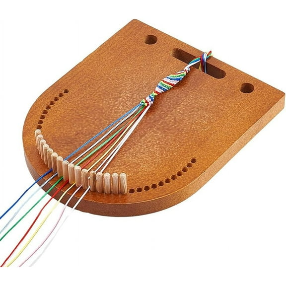 Wooden Bracelet Maker Bracelet Making Kit for Multicord Knitting Braiding Tool for Friendship Bracelet Making and DIY Jewelry Wristband Crafts Making Tool Braiding Tool
