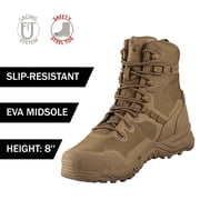 ALTAMA Raptor 8in Safety Toe Coyote Boots, Size: 10.5, Width: W (322003-W-105)