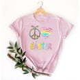 thumbnail image 2 of Mujeres Manga Corta de Verano Tops Día de San Valentín Impreso Cuello Redondo, Camisa de Moda Casual Blusa, 2 of 6