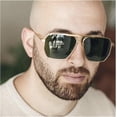 thumbnail image 2 of Metal Big Frame Square Retro Street Shot Fashion Sunglasses for Men and Women (Color : B, Size : 1), 2 of 4