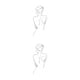 thumbnail image 1 of Matsuzay Pintura en lienzo con femenina Símbolo de elegancia Arte en lienzo con estilo Cuerpo de mujer Impresión minimalista Type1 NO1, 1 of 6