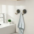 thumbnail image 5 of Ceramic Gold Wall Hook 2.4x2.4in No-Drill Adhesive Bathroom/Kitchen Hanger for Towels/Bags (Black/White/Red/Green 0.39lb)​, 5 of 6