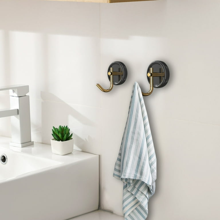 Ruhiku GW Ceramic Adhesive Hook No Drill Gold Finish Green