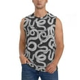 thumbnail image 3 of Uemuo Snake Pattern Men's Sleeveless T-Shirt,Muscle Athletic Tank Top, Moisture-wicking Quick-dry Breathable Classic Tee Top for Gym Run Outdoor Sports-, 3 of 8