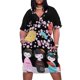 thumbnail image 1 of Kokeshi Vestido de manga larga con bolsillo suelto negro muñecas japsas vestidos elegantes, 1 of 6