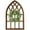 Brown 1, variant on Sintosin Farmhouse Arched Window Frame Wall Decor, 20 x 32 Inches, Wooden Rustic Faux Window Pane