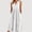 *White, variant on ClodeEU Womens Linen V Neck Sleeveless Crinkle Dress,Loose Vacation Maxi Long Dresses with Pockets White,Womens Plus S