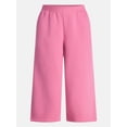thumbnail image 5 of Terra & Sky Women's Plus Fleece Wide Leg Sweatpants, Sizes 0X-5X, 5 of 5