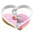 thumbnail image 3 of Heart Puzzle Cookie Mould Stainless Steel Fondant Cake Cutter Baking Tool1sets, 3 of 4