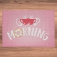 thumbnail image 5 of Ambesonne Morning Jigsaw Puzzle Durable Cardboard, Message Along Coffee Cups, 1000 pcs, Pale Pink Dark Coral, 5 of 5