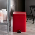 thumbnail image 6 of McKesson Trash Can with Plastic Liner, Step-on Lid for Bathroom, Office - Red, 20 Qt, 1 Ct, 6 of 11