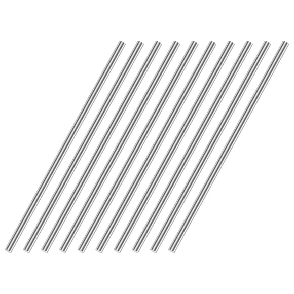Unique Bargains 3mm x 400mm(1/8' x 16') 304 Stainless Steel Solid Round Rod for DIY Craft 12pcs